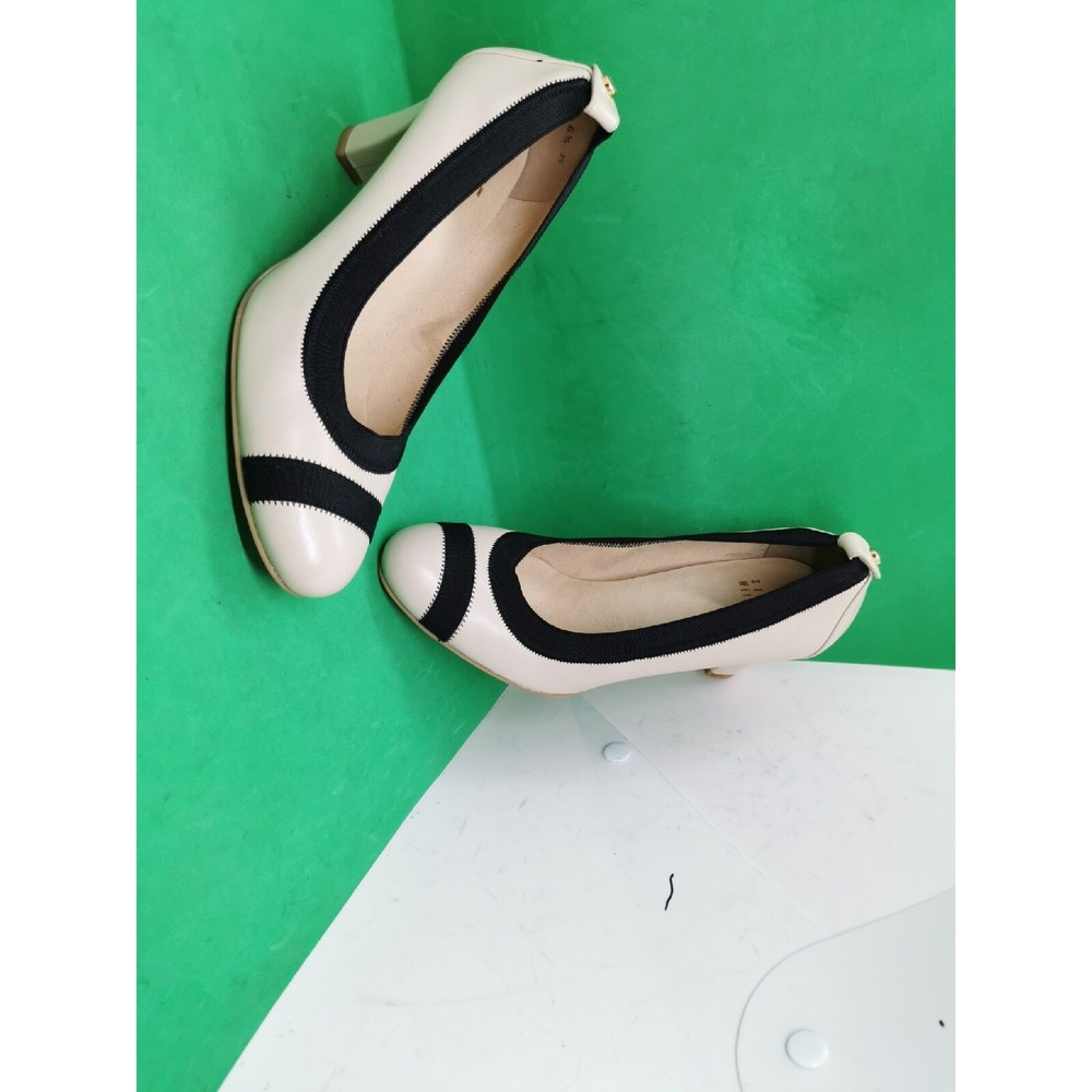 Stewart Weitzman Womens 6.5M Ivory with Black trim Pumps Heels - Picture 16 of 16